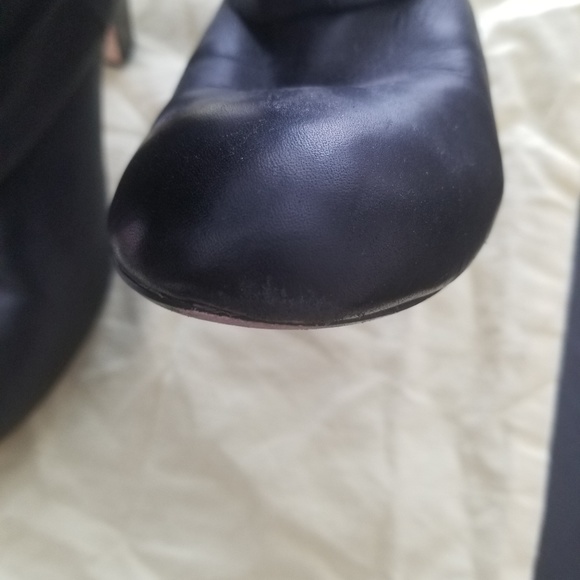 Womens Black Leather Seychelles Slouched Boots 7.5 - Picture 4 of 7